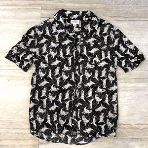 🦖 LuLaRoe Thor button-up shirt, NWOT, unisex 10 🦖